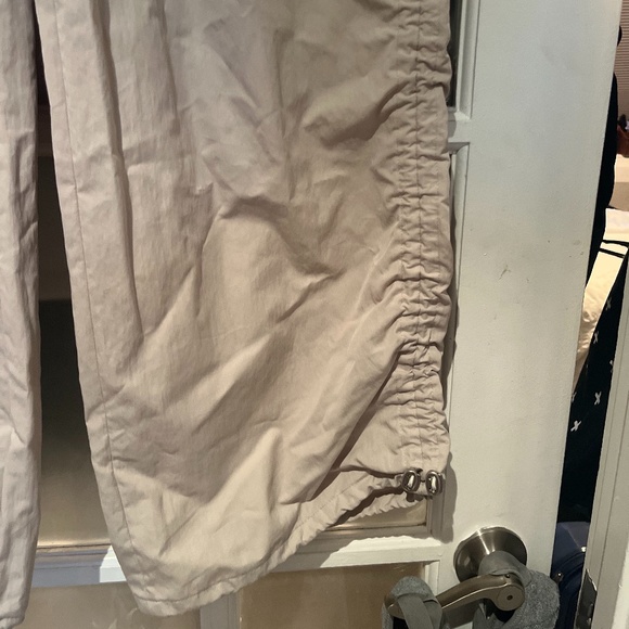 System Beige Drawstring Cargo Pants; Size XS; NEVER WORN - Picture 2 of 8